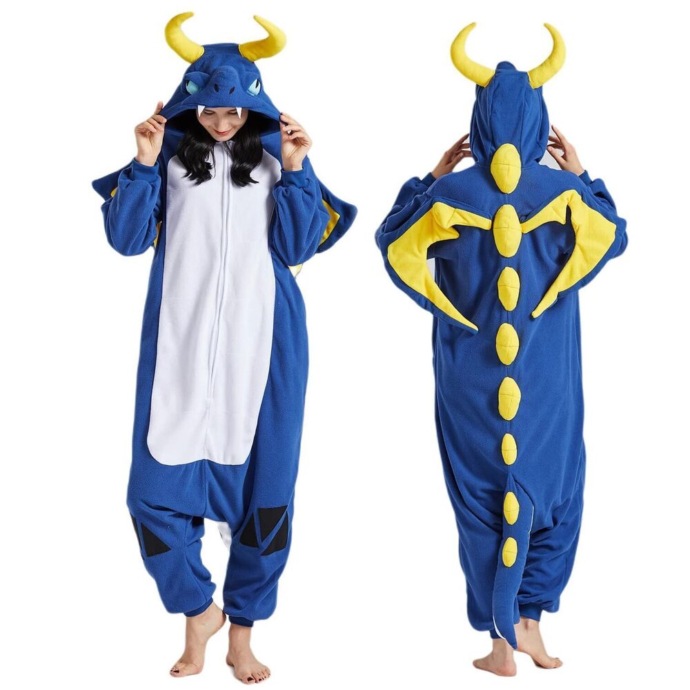3791 Dragon Onesie Adult Halloween Christmas Animal Cosplay Costume One